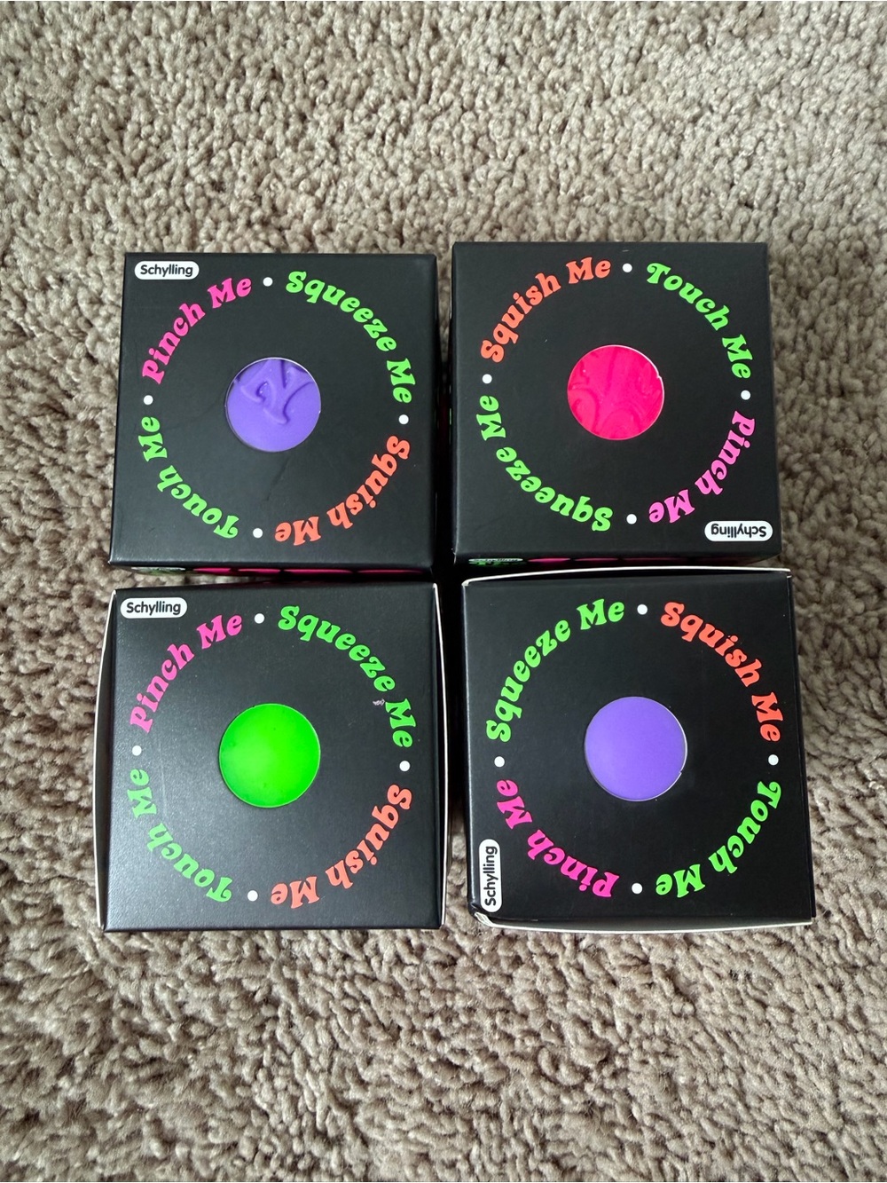NEW 2026 Schylling Nee-Doh Stress Ball  The Groovy Glob LOT OF 4